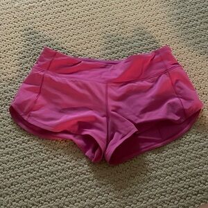 Lululemon Sonic Pink 2.5 Inch Speed Ups